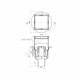 Трап регулируемый Дн 50 с нержавеющей решёткой 100х100мм вертикальный выпуск АНИ Пласт TA5902