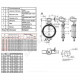 Затвор дисковый поворотный чугун VPE4408-08EP Ду 350 Ру10 межфл с редуктором диск чугун манжета EPDM HT Tecofi VPE4408-08EP0350