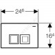Кнопка для инсталляции хром матовый Delta 50 Geberit 115.135.46.1