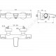 Смеситель для ванны с душем термостат Ceratherm T25 Ideal Standard A7544XG ..