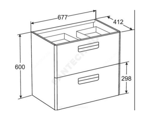 Тумба под умывальник 70 The Gap Original фиолетовый Roca ZRU9302741