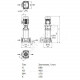 Насос многоступенчатый вертикальный HELIX FIRST V 605-5/25/E/S/400-50 PN16 3х400В/50 Гц Wilo 4201136