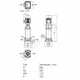 Насос многоступенчатый вертикальный HELIX FIRST V 609-5/16/E/S/400-50 PN16 3х400В/50 Гц Wilo 4201146