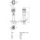 Насос многоступенчатый вертикальный HELIX FIRST V 615-5/25/E/KS/400-50 PN25 3х400В/50 Гц Wilo 4201163