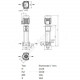 Насос многоступенчатый вертикальный HELIX FIRST V 618-5/25/E/KS/400-50 PN25 3х400В/50 Гц Wilo 4201167