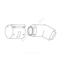 Отвод коаксиальный алюминий 80/125 мм 45 гр Protherm 20199416