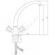 Смеситель для кухонной мойки двуручный Город Е-серия Славен СЛ-ДВ-Е11