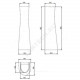 Пьедестал для умывальника Соната/Версия крап на белом Santeri 1.3601.2.S01.00B.0