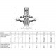 Регулятор давления мембранный латунь D06F Ду 20 Ру25 3/4