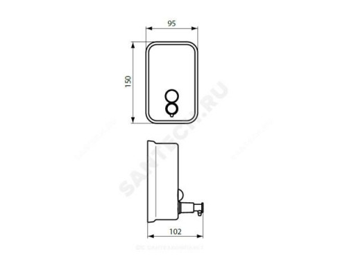 Диспенсер для жидкого мыла настенный IOM Ideal Standard A9109MY