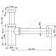 Сифон для умывальника бутылочный латунь 1 1/4