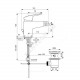 Смеситель для биде одноручный CERAFLEX Ideal Standard B1718AA .