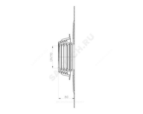 Мембрана гидроизоляционная HL800 Дн 110 HL HL800/110