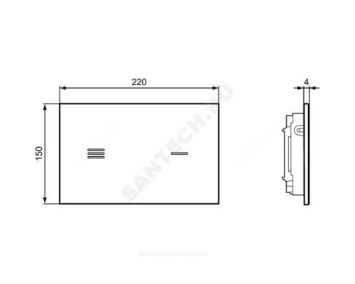 Система управления смывом для унитаза сенсор подключение к сети SIMFO Ideal Standard R0129RX