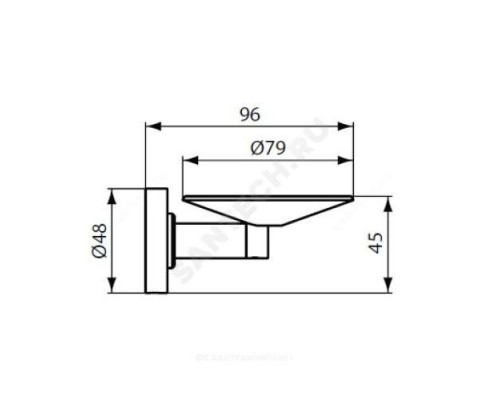 Мыльница антивандальная с держателем IOM Ideal Standard A9129AA