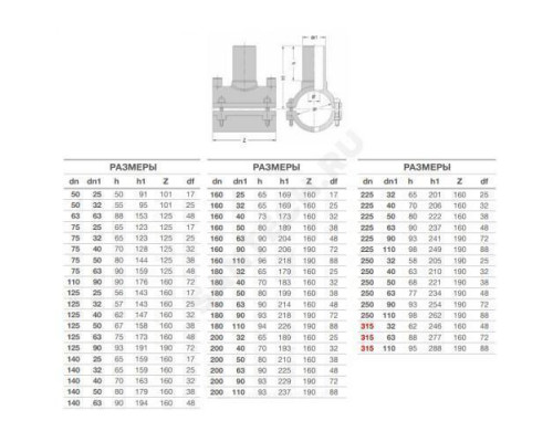 Седелка электросварная ПЭ100 Дн 180х63 Ру16 SDR11 без фрезы EUROSTANDARD 2120161863