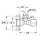 Вентиль для подключения смесителя 1/2