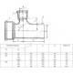 Тройник чугун канализационный Ду 100х100х90гр б/н ГОСТ 6942-98 прямой