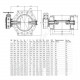 Затвор дисковый поворотный чугун Ду 300 Ру10 фл с редуктором диск чугун манжета EPDM с двойным эксцентриситетом Benarmo