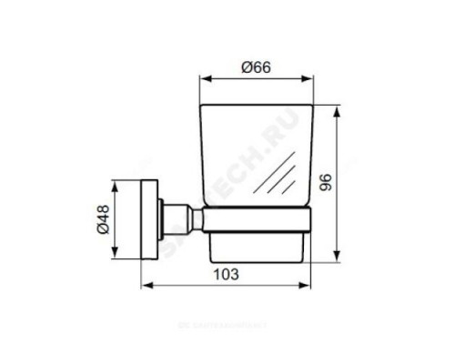 Стакан с держателем IOM Ideal Standard A9121AA