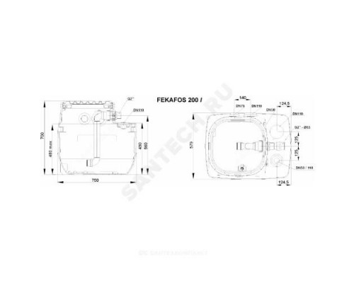 Ёмкость для КНС FEKABOX 200 л DAB 60162080