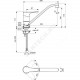 Смеситель для кухонной мойки одноручный ALPHA Ideal Standard BC490AA .