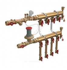 Узел коллекторный этажный латунь Ду 32 для учёта расхода ТЭ GE553-B2 3/4