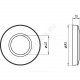 Розетка для сифона 40х85мм АНИ Пласт M414