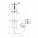 Сифон для кухонной мойки трубный 1 1/2