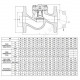Клапан обратный чугун подъемный 287A Ду 125 Ру16 Тмакс=300 оС фл золотник нерж Zetkama 287A125C31