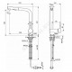 Смеситель для кухонной мойки ручка сбоку одноручный CERALOOK Ideal Standard BC178AA .