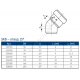 Отвод PP-MD бесшумная серый Skolan dB SKB Дн 58х15гр (DN56) б/нап в/к Ostendorf 332100