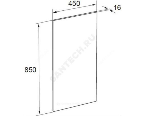 Зеркало The Gap Original 45 с подсветкой Roca ZRU9000090