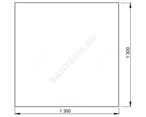 Фольга гидроизоляционная для трапов 1300х1300мм Alca Plast AIZ3