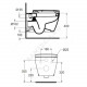 Унитаз подвесной горизонт/выпуск дюропласт микролифт Connect Ideal Standard E272701