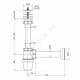 Сифон для умывальника бутылочный 1 1/4