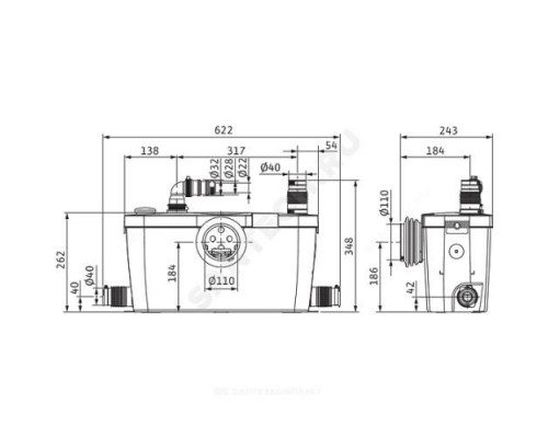 Установка канализационная HiSewlift 3-35 Wilo 4191677