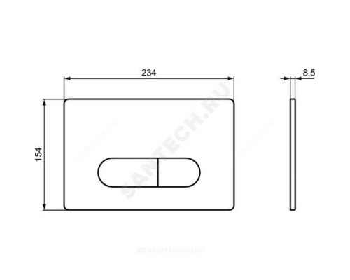 Кнопка для инсталляции белая OLEAS P1 Ideal Standard R0116AC