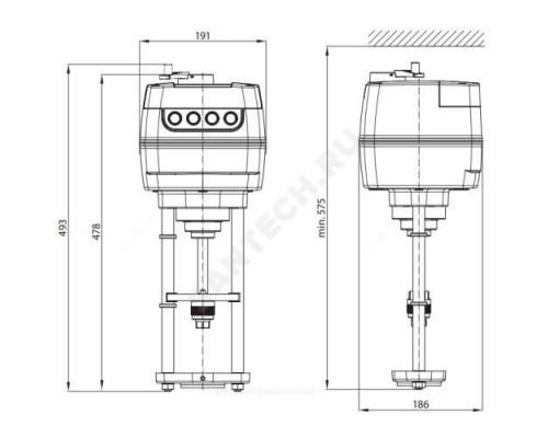 Электропривод 3-х позиц AME 685 230В Danfoss 082G3501