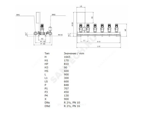 Установка повышения давления COR-3 HELIX V 1004/Skw-EB-R Wilo 2799629