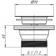 Выпуск для кухонной мойки 1 1/2