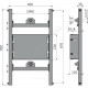 Инсталляция для смесителя Alca Plast A117PB