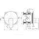 Смеситель для душа одноручный CERAFINE O Ideal Standard A7349XG