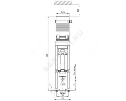 Электропривод 3-х позиц AME 855 24В Danfoss 082G3510