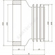 Манжета для унитаза прямая 110мм Орио С-998