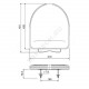Сиденье для унитаза полипропилен универсальное салатовое Серия КВ Орио КВ1-4
