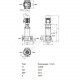 Насос многоступенчатый вертикальный HELIX FIRST V 1608-5/25/E/S/400-50 PN16 3х400В/50 Гц Wilo 4201000