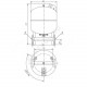 Бак мембранный DT5 DUO 300 Ду50 Ру10 для водоснабжения Wilo 2521293