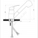 Смеситель для кухонной мойки одноручный излив с выдвижной лейкой Дача В-серия Славен СЛ-ОД-В23