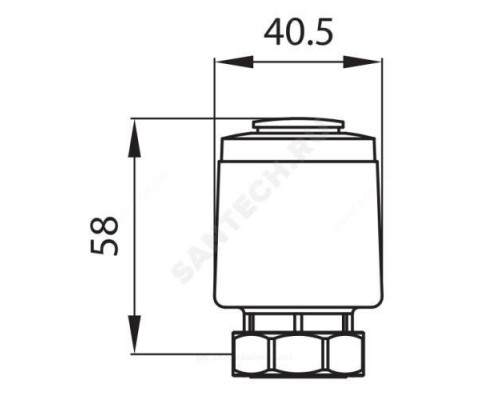 Привод термоэлектрический TWA-ZL NC НЗ 230В Danfoss 082H3102